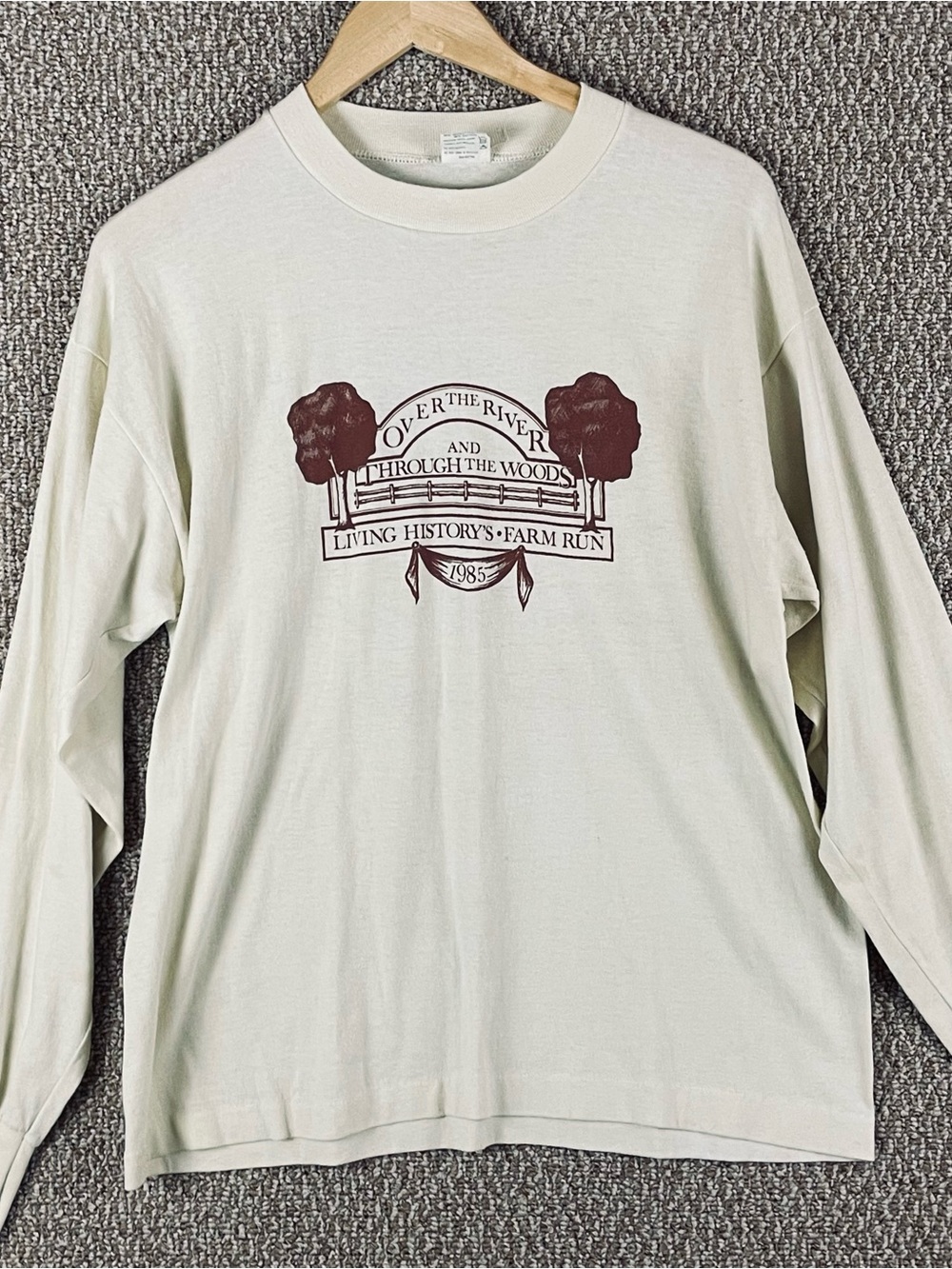 Vintage 1985 Iowa Living History Farm Shirt XL Paper Thin Single Stitch USA E269